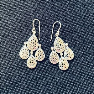 Sterling Silver Chandelier Earrings